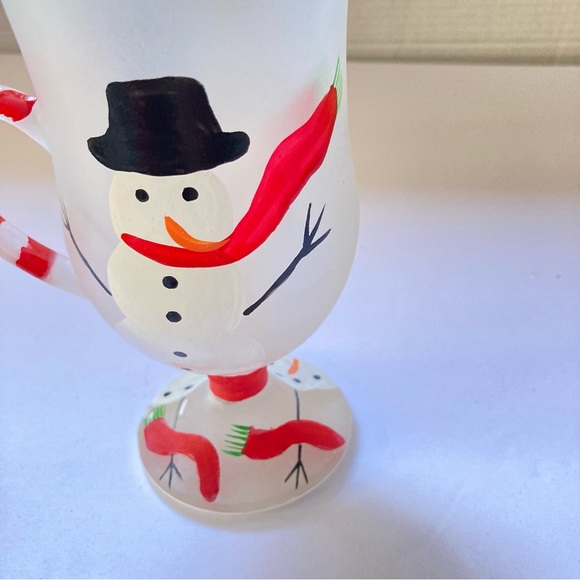 LOLITA Frosted Glass Hand Painted Mug with Handle I Like Mine Hot 9 oz - Picture 8 of 16